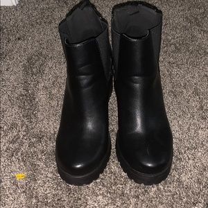 Black ankle boots